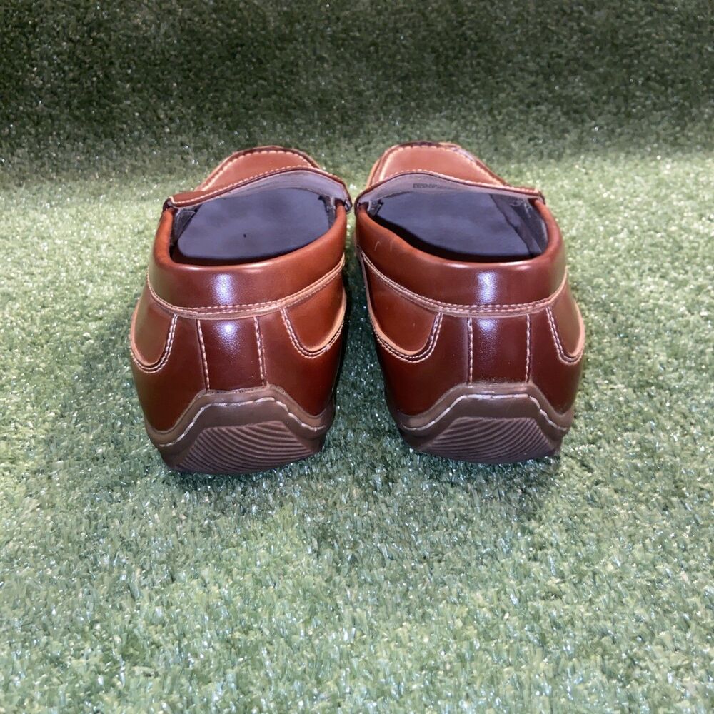Nunn Bush Men’s 10.5 Shoes Brown Leather Slip On Loafers Moccasin Deck Shoes - Picture 10 of 13